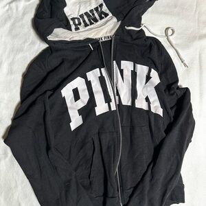 Black PINK Zip-Up Hoodie